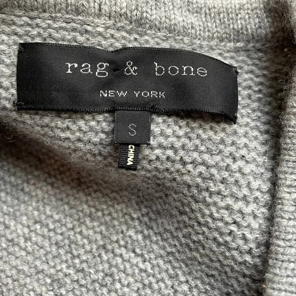 RAG & BONE 100% Wool Open Front Cardigan Knit Sweater - Picture 2 of 9